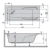 Obrazek Wanna WP/MO 70X160 BIEW+STW