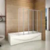 Obrazek Parawan wannowy Idea 120x140 chrom