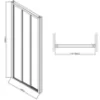 Obrazek Drzwi prysznicowe 80 HX152