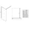 Obrazek Ścianka Walk-In Soft 130x195 chrom