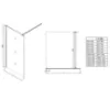 Obrazek Ścianka Walk-In Soft 80x195 chrom