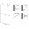 Obrazek Ścianka Walk-in Aero Rea K6597 110x195 black