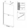Obrazek Ścianka Walk-in Aero Rea K7580 80x195 black