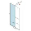 Obrazek Ścianka Walk-in Cortis Rea K8485 120x200 gold