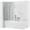 Obrazek Parawan wannowy Agat 100x140 chrom