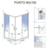 Obrazek Kabina prysznicowa Punto Rea K4806 100x80x190 black