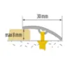 Obrazek Listwa progowa LW 30 5W1 2,79 C-0 srebrny