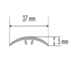 Obrazek Listwa progowa LW 37 5W1 2,79 C-0 srebrny