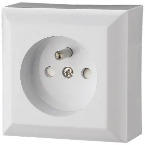 Gniazdo pojedyncze Z/U IP20 GAO white 20455