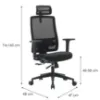 Obrazek Fotel Popstar Mesh Lux czarny