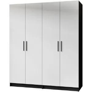 Szafa X2 Gold 2d Czarny/Biały