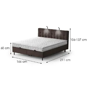 Obrazek Łóżko Muna z topperem 160x200 Aston 04
