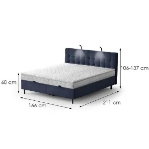 Obrazek Łóżko Muna z topperem 160x200 Aston 26