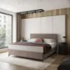 Obrazek Łóżko Wave z topperem 140x200 Manila 21/Tilia 17