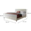 Obrazek Łóżko Wave z topperem 140x200 Manila 01/Tilia 03