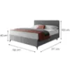 Obrazek Łóżko Wave z topperem 160x200 Manila 16/Tilia 90