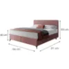Obrazek Łóżko Wave z topperem 160x200 Manila 29/Tilia 62