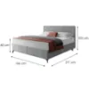 Obrazek Łóżko Wave z topperem 160x200 Manila 15/Tilia 86