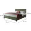 Obrazek Łóżko Wave z topperem 180x200 Manila 34/Tilia 37