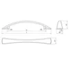 Obrazek Uchwyt meblowy A024-96-UN90 Satyna