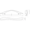 Obrazek Uchwyt meblowy A032-128-UN83 Satyna
