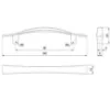 Obrazek Uchwyt meblowy A002-96 Mosiądz