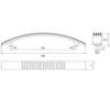 Obrazek Uchwyt meblowy A004-128 Chrom