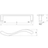 Obrazek Uchwyt meblowy A009-96 Chrom