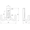Obrazek Wieszak meblowy W002 Satyna