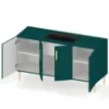 Obrazek Kominek elektryczny Prins 500  Green Glass