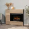 Obrazek Kominek elektryczny Bia 26 czarny/jasny dąb