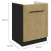 Obrazek Szafka Kuchenna Cremona Bl 60zl 1s Bb