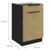 Obrazek Szafka Kuchenna Cremona Bl 50d 1f 1s Bb