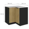 Obrazek Szafka Kuchenna Cremona Bl 90x90 Dn 2f Bb