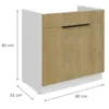 Obrazek Szafka Kuchenna Cremona Wh 80zl 1s Bb
