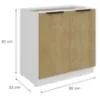 Obrazek Szafka Kuchenna Cremona Wh 80d 2f Bb
