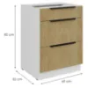 Obrazek Szafka Kuchenna Cremona Wh 60d 3s Bb