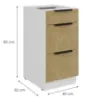 Obrazek Szafka Kuchenna Cremona Wh 40d 3s Bb