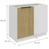 Obrazek Szafka Kuchenna Cremona Wh 105 Nd 1f Bb