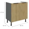 Obrazek Szafka Kuchenna Cremona Ant 80zl 2f Bb
