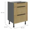 Obrazek Szafka Kuchenna Cremona Ant 60d 3s Bb