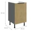 Obrazek Szafka Kuchenna Cremona Ant 50zl 1f Bb