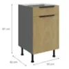 Obrazek Szafka Kuchenna Cremona Ant 50d 1f 1s Bb
