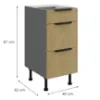 Obrazek Szafka Kuchenna Cremona Ant 40d 3s Bb