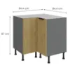 Obrazek Szafka Kuchenna Cremona Ant 90x90 Dn 2f Bb