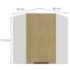 Obrazek Szafka Kuchenna Cremona Wh 60x60 Gn-72 1f (45°)