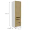Obrazek Szafka Kuchenna Cremona Wh 60dks-210 1f 3s