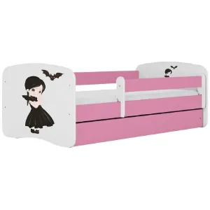 Łóżko dziecięce Babydreams+SZ+M różowy 70x140 Wednesday