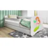 Obrazek Łóżko dziecięce Babydreams+SZ+M biały 80x160 syrenka
