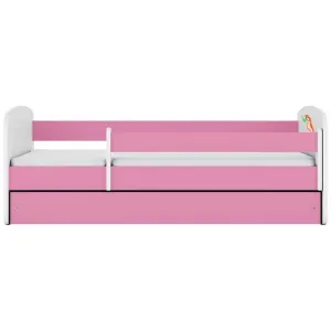 Obrazek Łóżko dziecięce Babydreams+SZ+M różowy 80x160 syrenka